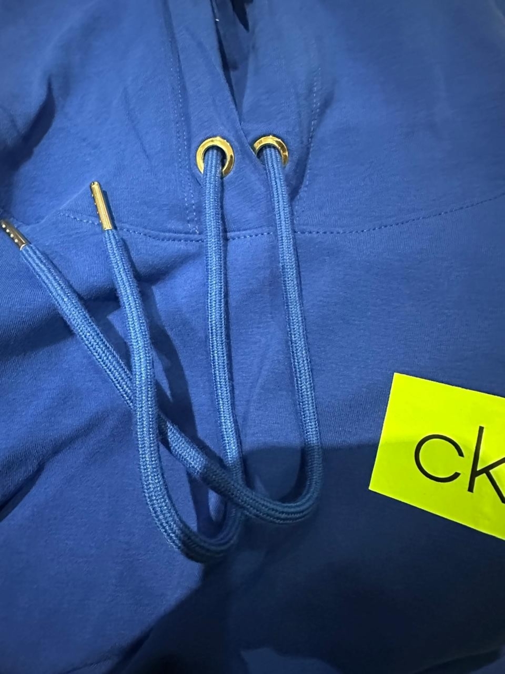 NWT Calvin Klein Royal Blue Hooded T-Shirt Dress - Picture 8 of 9